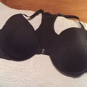 Black racerback bra
